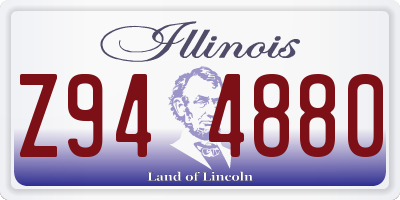 IL license plate Z944880