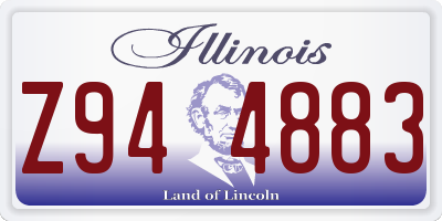 IL license plate Z944883