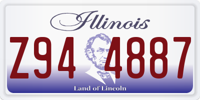 IL license plate Z944887