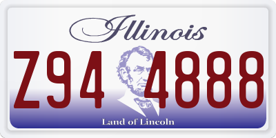 IL license plate Z944888