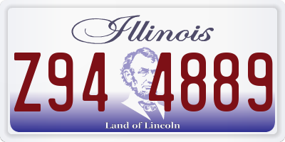 IL license plate Z944889