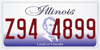 IL license plate Z944899