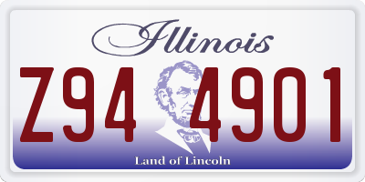 IL license plate Z944901