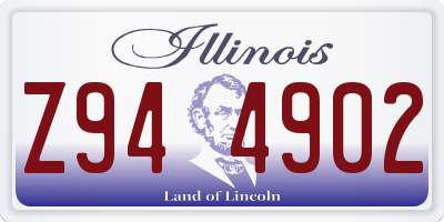 IL license plate Z944902