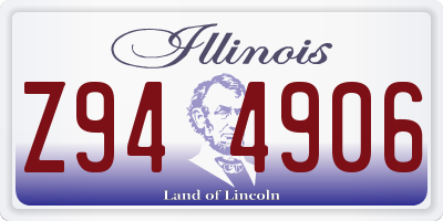 IL license plate Z944906