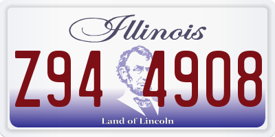 IL license plate Z944908
