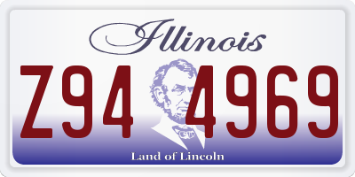 IL license plate Z944969