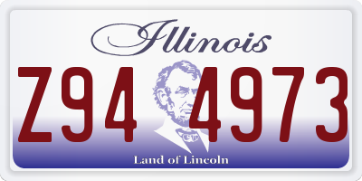 IL license plate Z944973