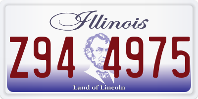 IL license plate Z944975