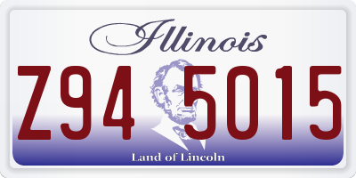 IL license plate Z945015