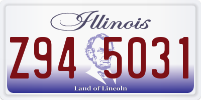 IL license plate Z945031