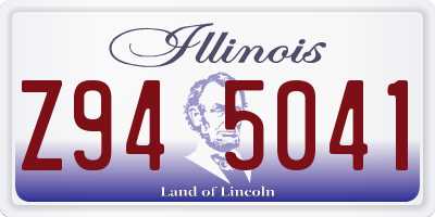 IL license plate Z945041