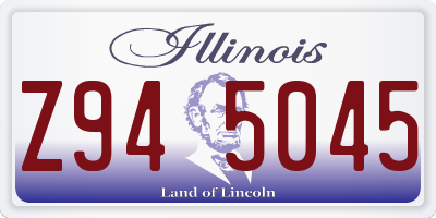 IL license plate Z945045