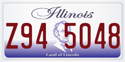 IL license plate Z945048