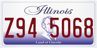 IL license plate Z945068