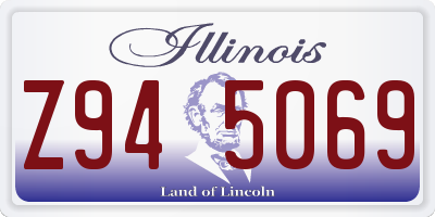 IL license plate Z945069