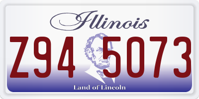 IL license plate Z945073