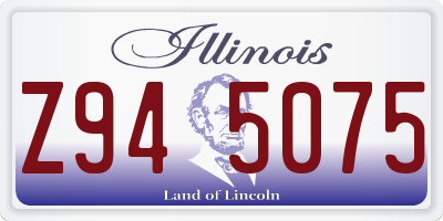 IL license plate Z945075