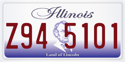 IL license plate Z945101