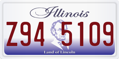 IL license plate Z945109