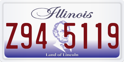 IL license plate Z945119