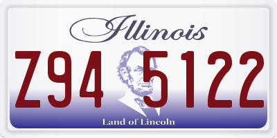 IL license plate Z945122