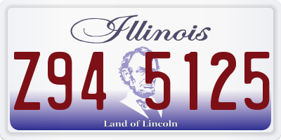 IL license plate Z945125