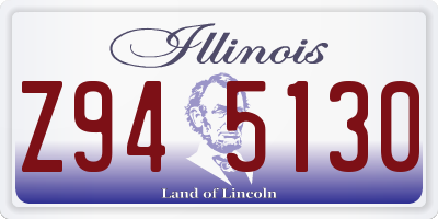 IL license plate Z945130