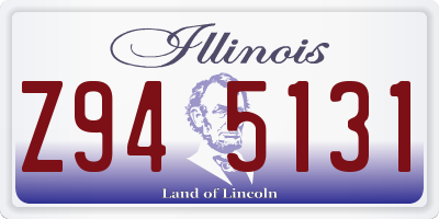 IL license plate Z945131