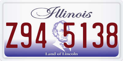 IL license plate Z945138