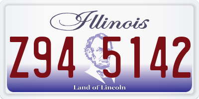 IL license plate Z945142