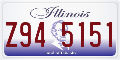 IL license plate Z945151