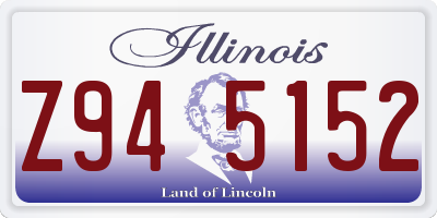IL license plate Z945152