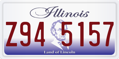 IL license plate Z945157