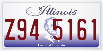 IL license plate Z945161