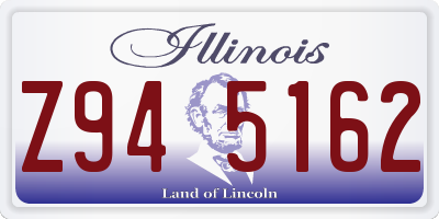 IL license plate Z945162