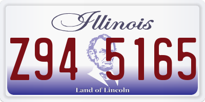 IL license plate Z945165