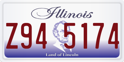 IL license plate Z945174