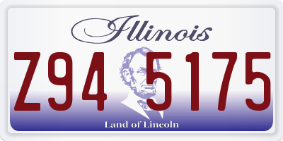 IL license plate Z945175