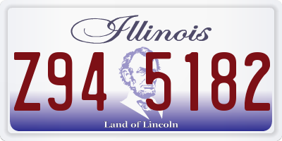 IL license plate Z945182