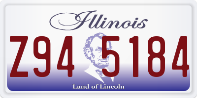 IL license plate Z945184
