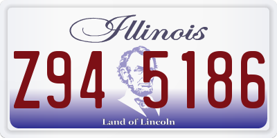 IL license plate Z945186