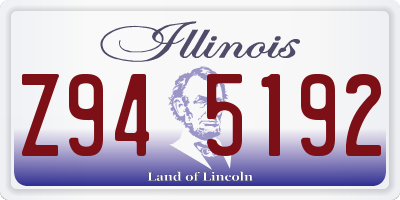 IL license plate Z945192