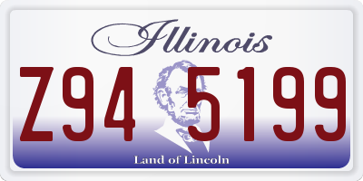 IL license plate Z945199