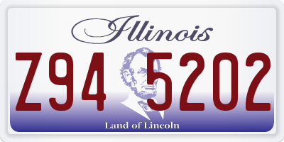 IL license plate Z945202