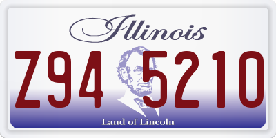 IL license plate Z945210