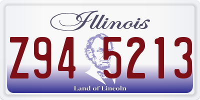 IL license plate Z945213