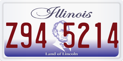 IL license plate Z945214