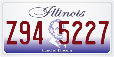 IL license plate Z945227