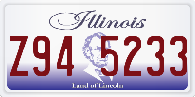 IL license plate Z945233